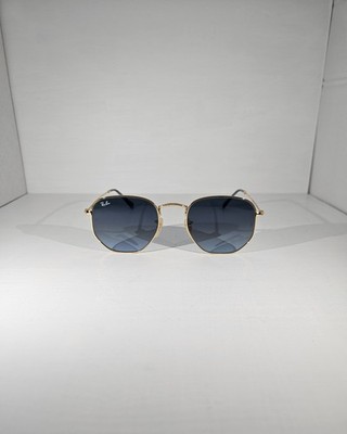 Ray-Ban Hexagonal RB3548N 51-21 Sonnenbrille - Gold/Blau