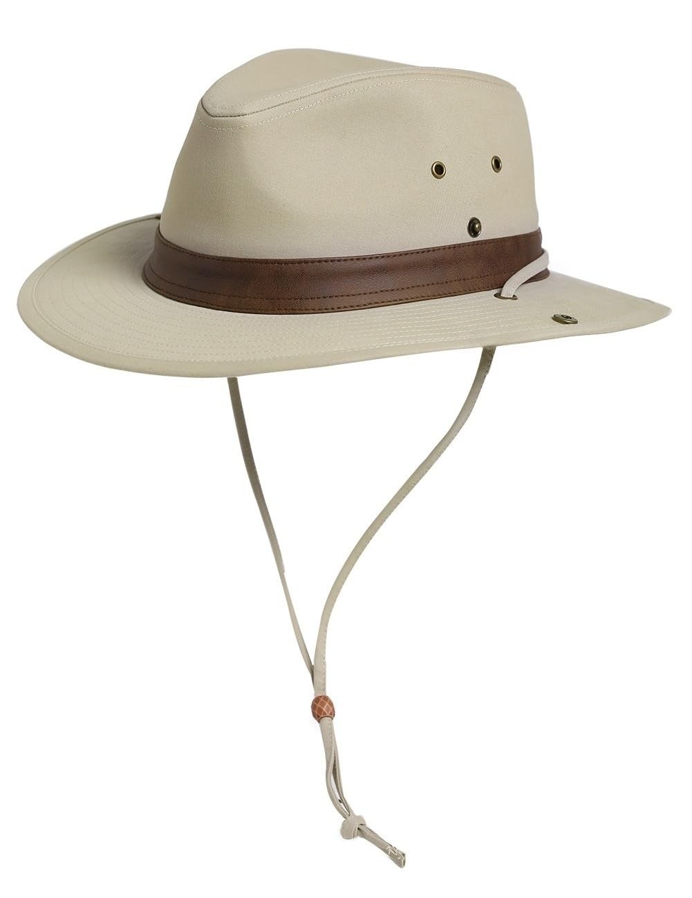 Cotton Aussie Outback Hat for Men Women, UV Protection Sun H