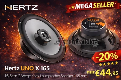 Hertz X165 - 16,5 cm 2 Wege Coax Lautsprecher Set, 220 Watt, 165 mm - 1 Paar - Bild 1 von 4