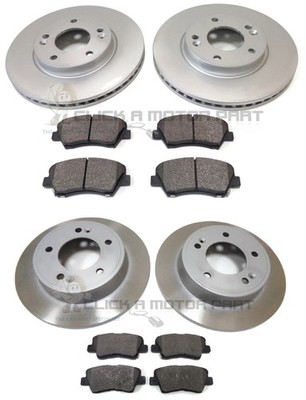 Front & Rear Brake Discs Pads For Kia Ceed Mk2 1.4 1.6 CRDi (Check Disc Sizes)