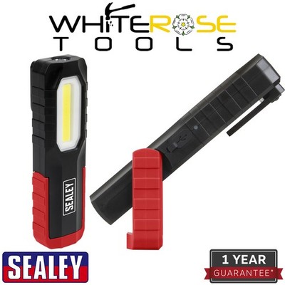 Sealey Wiederaufladbare Inspektions-Arbeitsleuchte 3W COB & 2W SMD LED