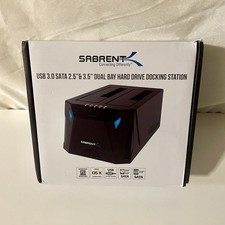 Sabrent EC-HD2B USB 3.0 to SATA 2.5 or 3.5"' Dual Bay Hard Drive Docking Station
