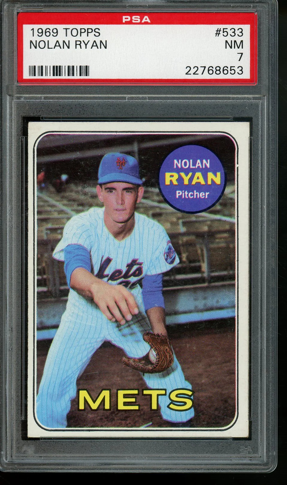 1969 Topps Nolan Ryan #533 PSA 7 NM Mets