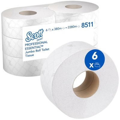 SCOTT  Essential Jumborolle Toilettenpapier 8511