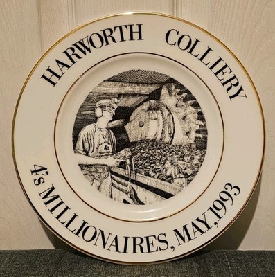 Harworth Colliery Plate 4's Millionaires May (1993) Edwardian Fine Bone China