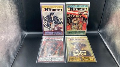 Havok & Wolverine Meltdown(1988) Complete Series of 4 Epic/Marvel Comics