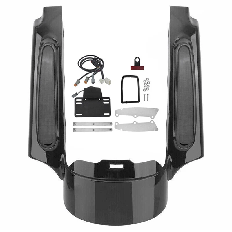 Guardabarros trasero fascia con luz LED apto para Harley Touring Electra Glide 2009-2013 Foto 3 de 4