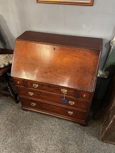 Georgian Bureau In Beautiful Mahogany - Picture 2 of 5