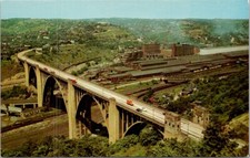 George Westinghouse Memorial Bridge & Plants Lincoln Vintage Postcard Spc10