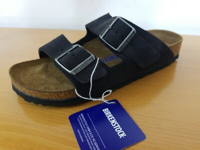 gray suede birkenstocks