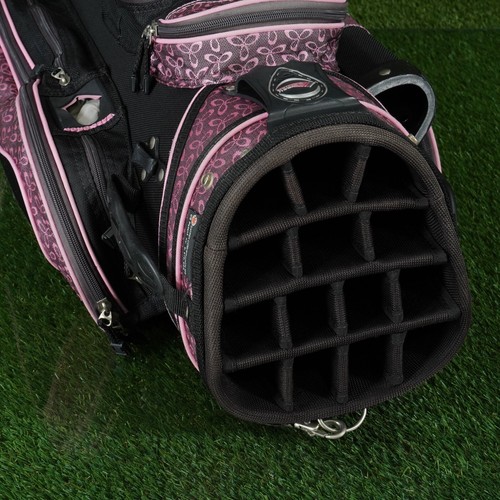 DATREK IDS CART BAG 14 WAY DIVIDERS, WOMEN'S / LADIES, BLACK / PINK ~ L@@K!! - Picture 12 of 13