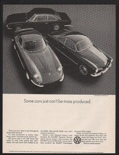 1969 VOLKSWAGEN KARMANN GHIA Sports Car - MASARATI - FERRARI -  VINTAGE AD