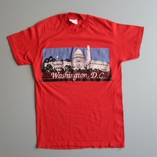 vintage 80s WASHINGTON DC CAPITOL Tourist Travel t shirt
