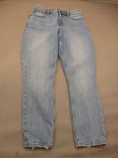 Abercrombie Fitch Size 25 Women Cotton Blend Pocket High Rise Straight Jeans 317
