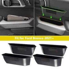 Organizer Tray Front Rear Door Handle Storage Box Car Accessories Stowing Black