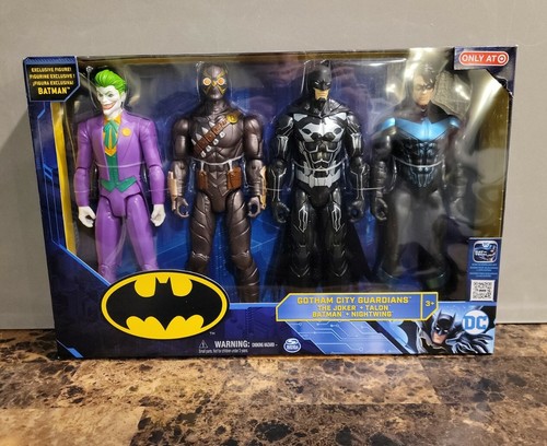 DC Comics BATMAN 4 12in Action Figures Boxed Set Nightwing The Joker Talon NEW