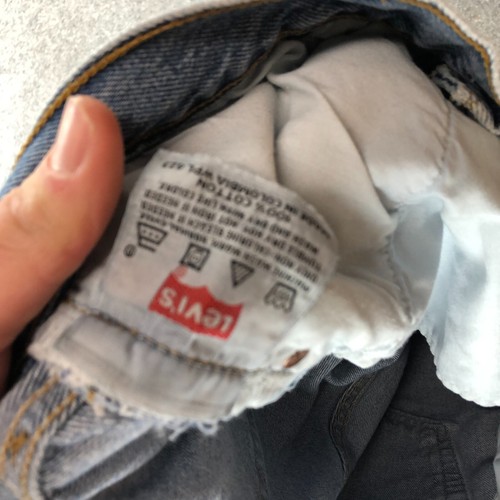 Vintage Levis 501 Jeans Mens 35x32 Original Fit Blue Wash Button Fly Denim 90s - Picture 8 of 16