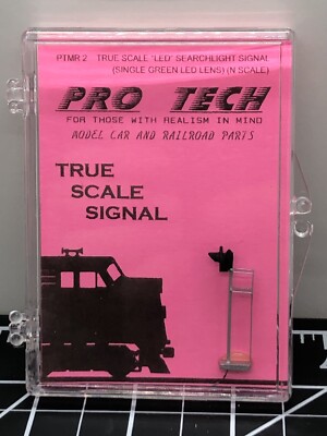 PTMR 2 Photo Etched True Scale ''LED'' Searchlight Signal N Scale Model Railroad