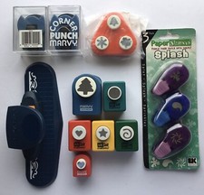 Mixed Lot Of Paper Punches 15 Various Shapes Sizes Friskars Marvy EK Success