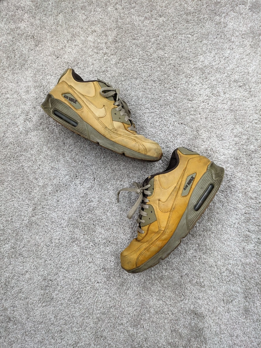 Nike womens air max 90' beige canvas/brown leather cheap