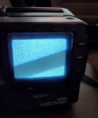 Sony Mega Watchman Walkman Portable TV AM/FM Radio FD-525 | eBay