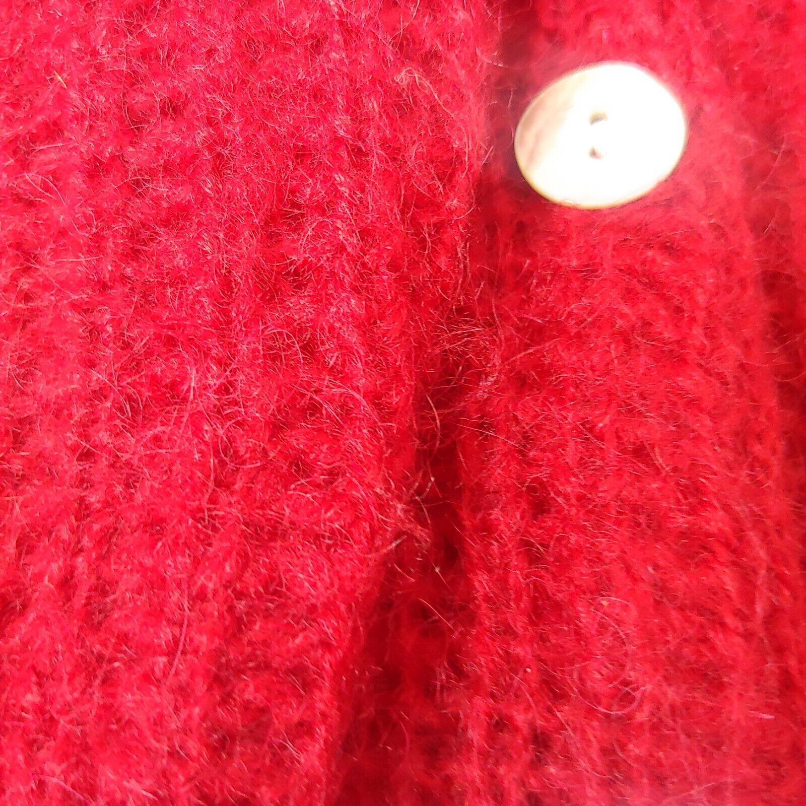 Moda Intl Sweater Womens S Cardigan Tunic Red Kni… - image 6