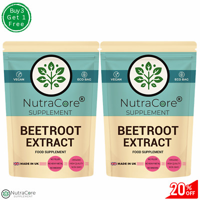Beetroot Extract Capsules 5500mg-(0.4%Nitrates)-Cholesterol&Heart Health-180Caps