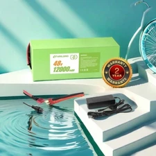 48V 12Ah Battery Lithium Li-ion Ebike Battery Pack for 48V 1000W motor & Charger