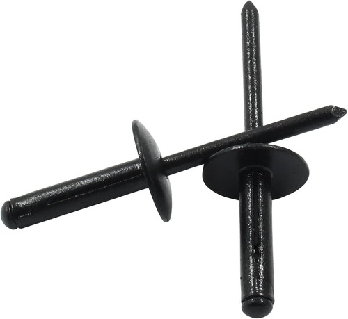 50Pcs Black Aluminum Tri-Fold Exploding Pop Rivets 3/16 Large Flange,3/16''x1'(f - Picture 3 of 6
