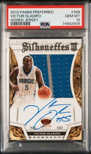 2013 14 Panini Preferred Crown Royale Victor Oladipo Silhouettes RC Auto /75 GU