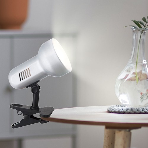 RGB LED Klemmstrahler Leselampe Spot schwenkbar dimmbar E27 Büro Fernbedienung - Bild 7 von 11