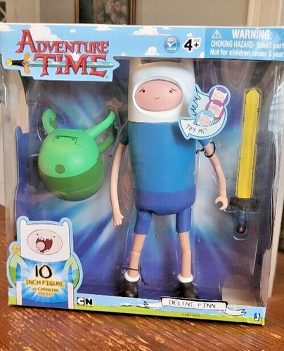 Adventure Time Deluxe Finn Changing Faces Actionfigur mit Schwert & Rucksack Neu - Bild 4 von 6