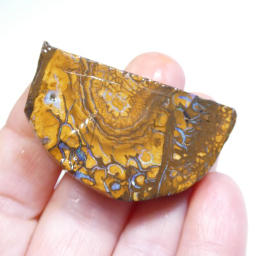 123.40 CT Boulder Opal Rough Australian Opal Unpolished Specimen Video - Picture 5 of 10
