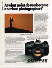 1984 Olympus OM-4 35mm Camera Vintage Print A...
