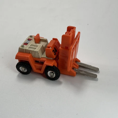 Tonka GoBots 1984 Vintage Autocon Spoons MR-34 Robot Forklift Action Figure