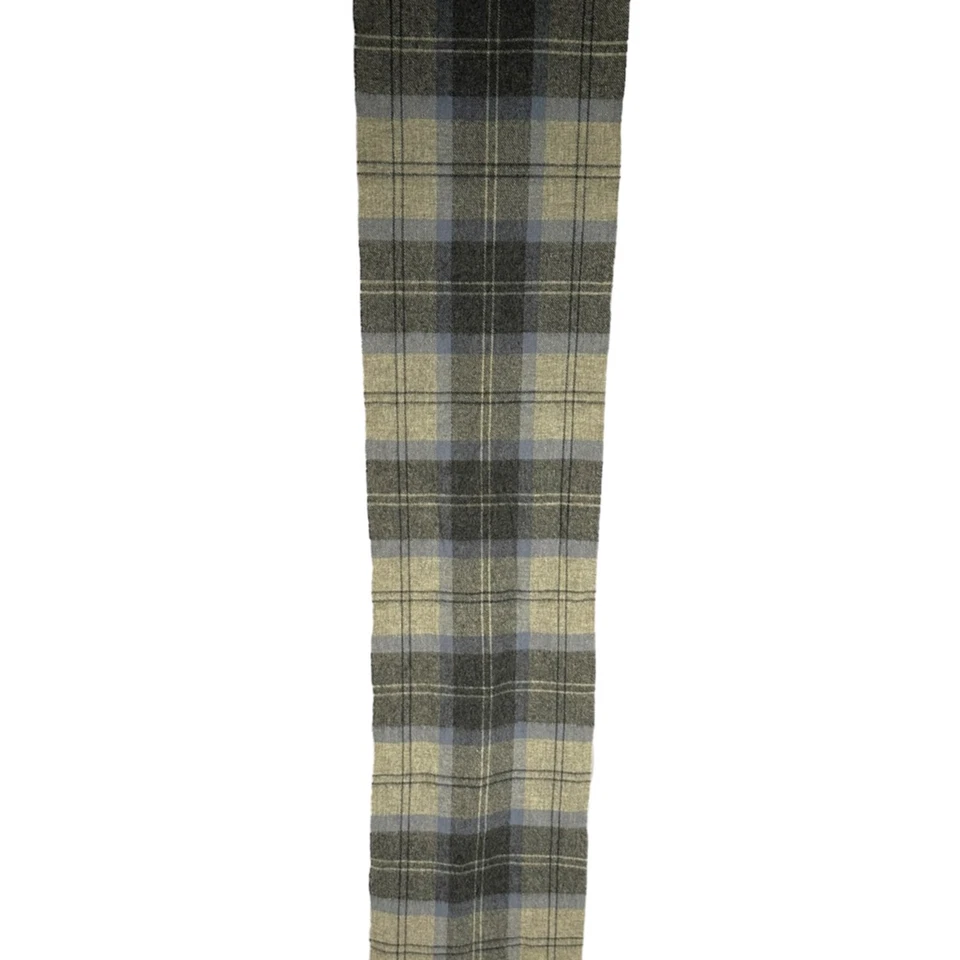 Bufanda vintage Saks Fifth Avenue para mujer gris a cuadros 100 % lana rectangular Escocia Foto 4 de 4