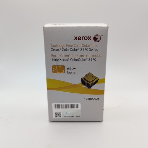 Genuine Xerox 108R00928 (108R928) Yellow Ink 2-Pack - BRAND NEW SEALED