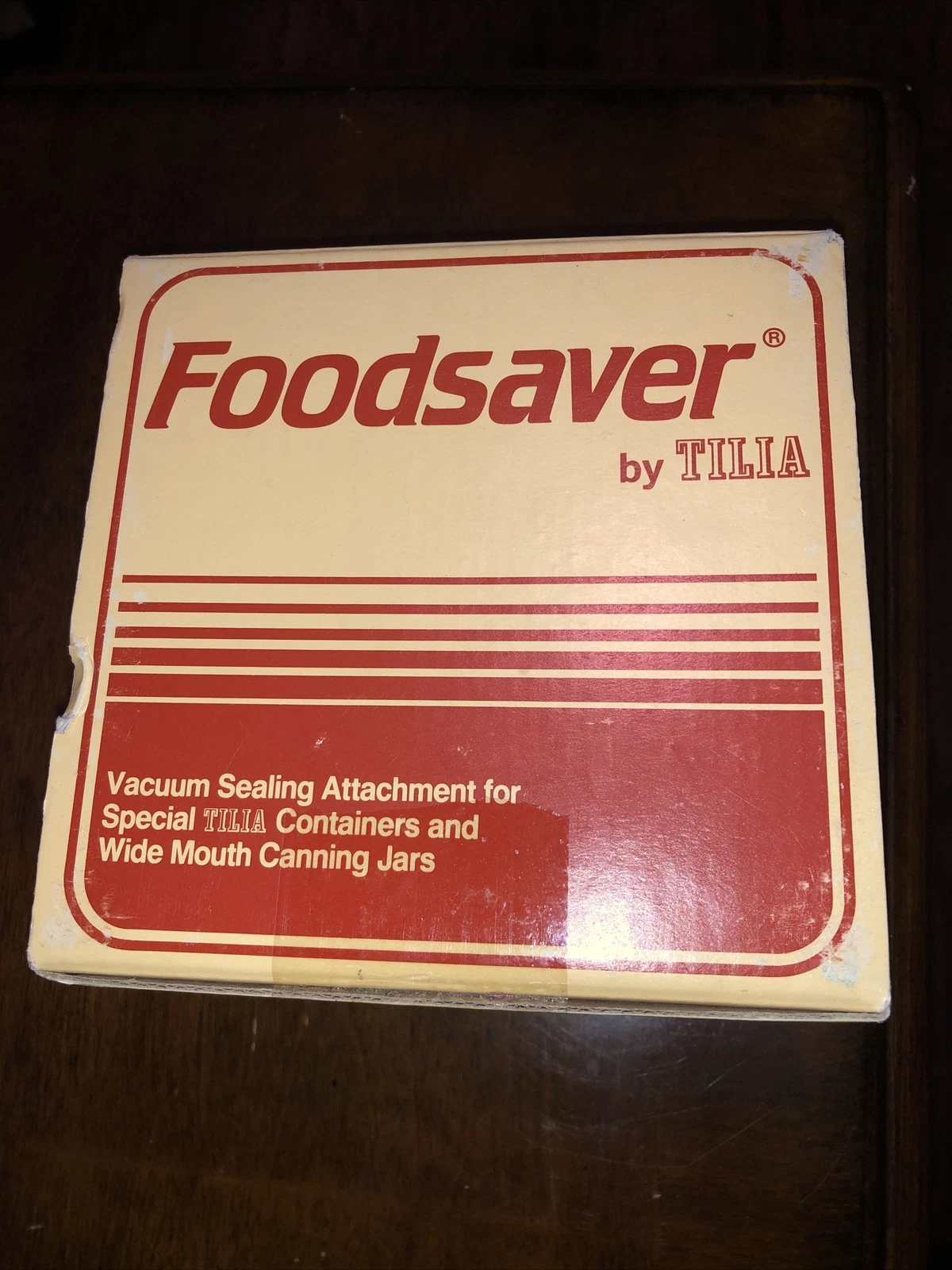 Tilia Foodsaver Vacuum Sealing Attachment Set WIDE Mouth Canning Jars - NEW