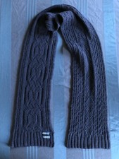 Polo Ralph Lauren Navy Aran Knit Wool/Silk/Alpaca Scarf