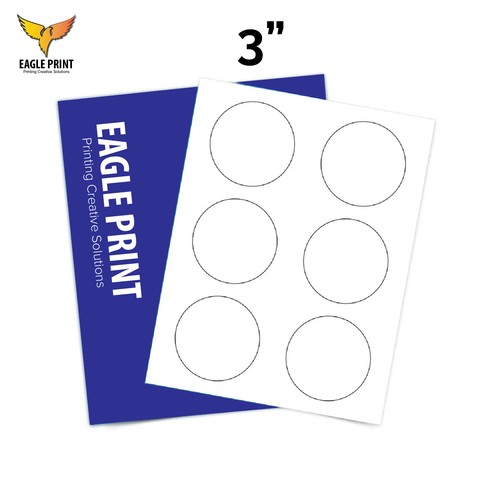 "100 pegatinas personalizadas con logotipo redondo - etiquetas adhesivas personalizadas de 0,5-7"" hechas en EE. UU. - Imagen 13 de 16