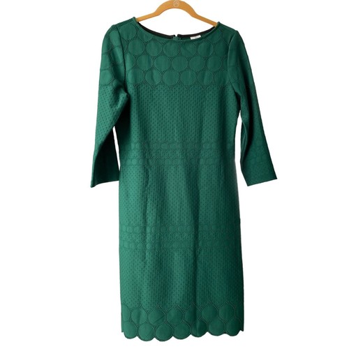Julia Jordan Women's Size 12 Hunter Green 3/4 Sleeves Dress NWT eBay