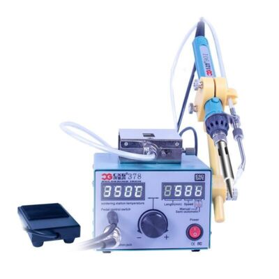 Lead-free soldering machine semi-automatic tin supply weld system 220V CXG-378 
