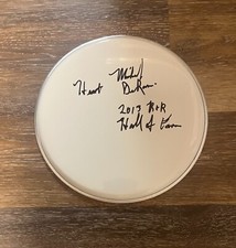 * MICHAEL DEROSIER * signed 10" drumhead * HEART BAND * DRUMMER * 4