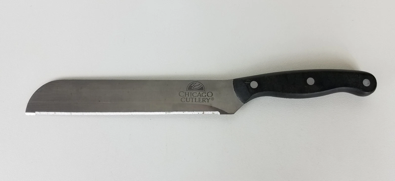 Rare CHICAGO CUTLERY Hi Carbon S.S. 7.25" Finely Serrated Slicer Knife USA