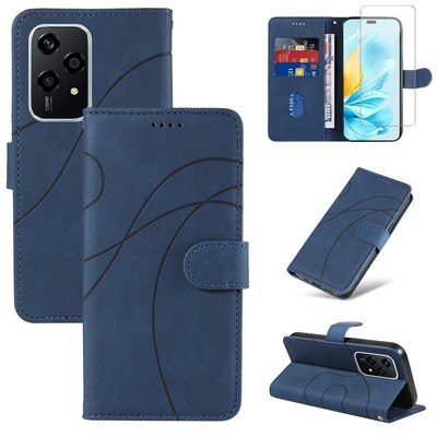 LeYi Cover per Honor 200 Lite 5G con 2 x Pellicola Vetro Temperato, Custodia per Honor 200Lite 5G con Protezione Fotocamera [Slideable] Armour TPU Bumper Anticorso 360° Anello Supporto Case, Verde