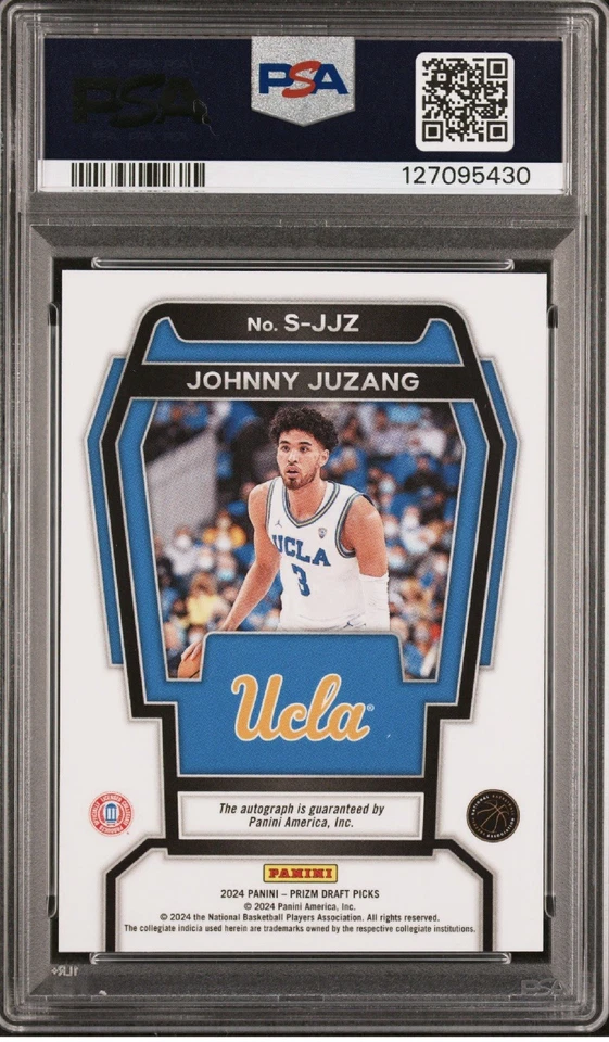 2024 Panini Prizm Draft Picks - Signatures Johnny Juzang #S-JJZ (AU) PSA 10 - Image 2 of 3
