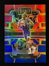 2024 Panini Select WNBA - Concourse Lisa Leslie #97 Red & Blue Prizm /399 