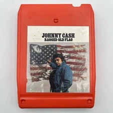 Johnny Cash - Ragged Old Flag - Restored 8 Track Tape - New Pad and Splice
