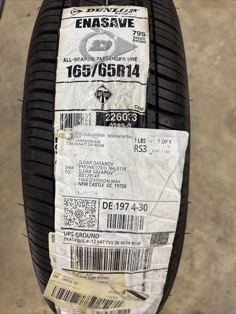 DUNLOP ノーマルタイヤ　165/65R14 Dunlop 165/65/14 Car & Truck Tires for sale | eBay