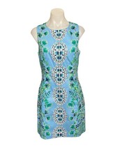 Lilly Pulitzer NWT Mila Stretch Shift Dress - Frenchie Blue Mosaic Shells Engine